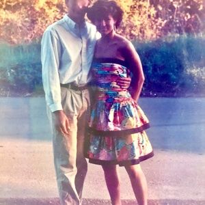 Vintage strapless party dress